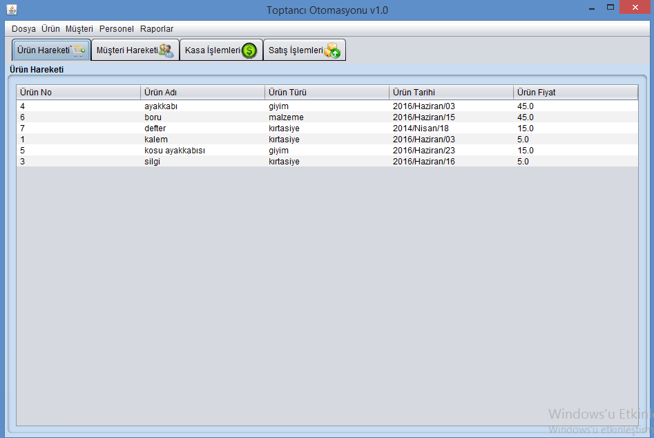 Toptanc� Otomasyonu