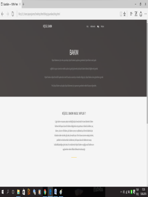 K���SEL BAKIM BLO�U