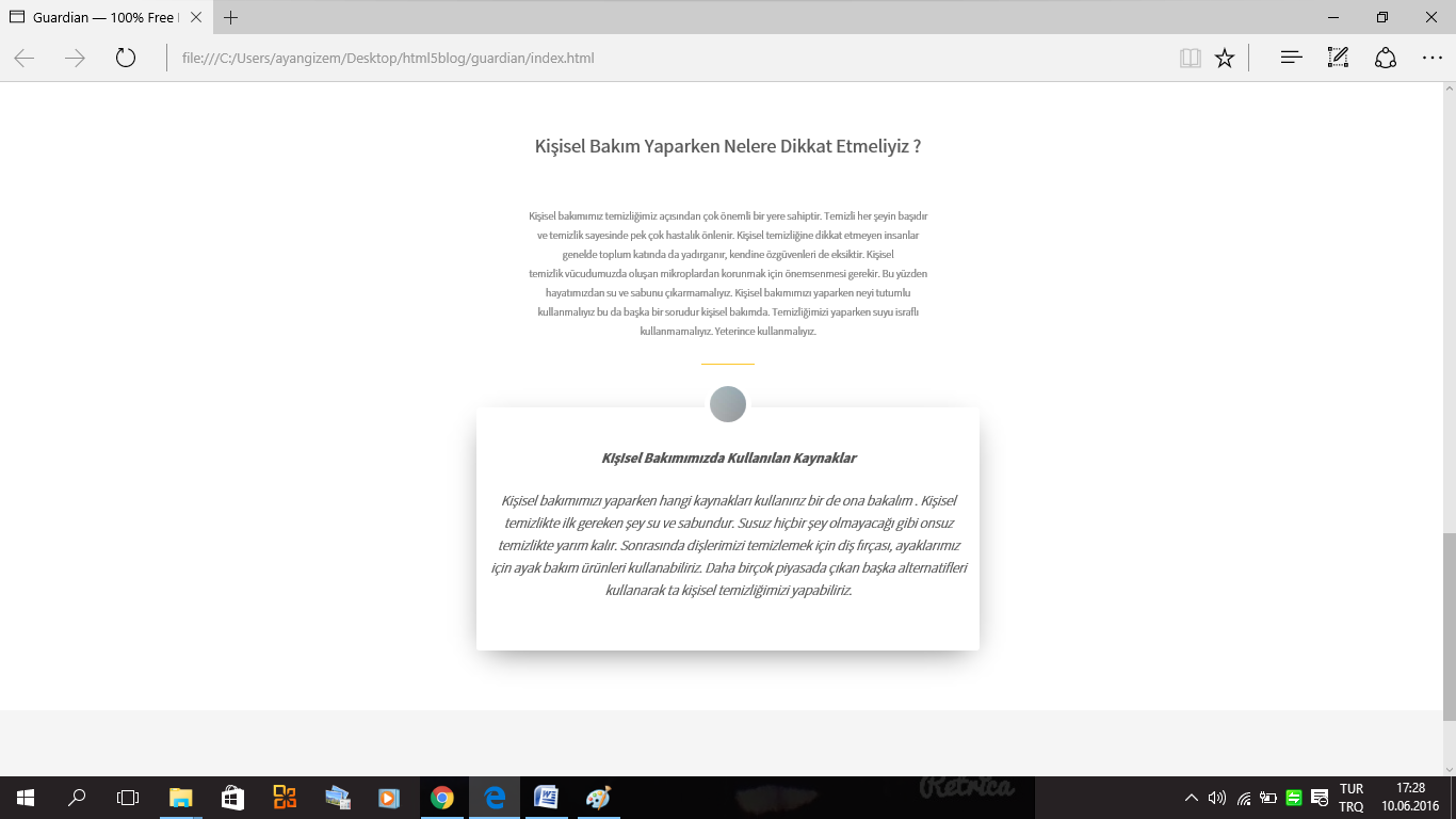 K���SEL BAKIM BLO�U