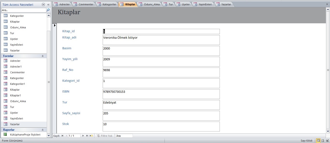 K�t�phane Otomasyo