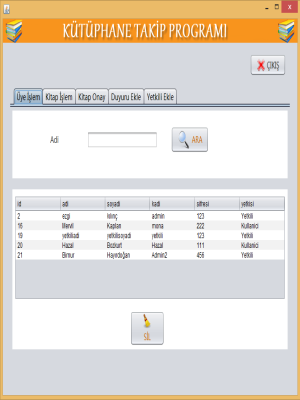 K�t�phane Otomasyonu
